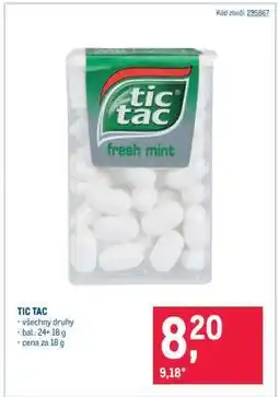 Makro Tic Tac nabídka