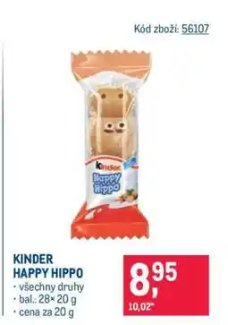 Makro Kinder Happy Hippo nabídka
