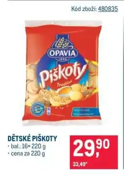 Makro Dětské piškoty nabídka