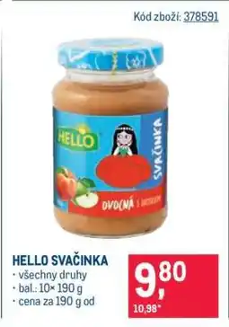 Makro HELLO Svačinka nabídka