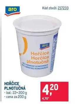 Makro Hořčice plnotučná nabídka