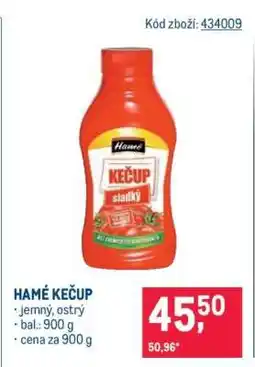 Makro Hamé Kečup nabídka