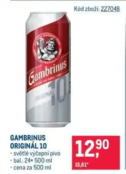 Makro Gambrinus Originál 10 nabídka