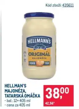 Makro HELLMAN’S MAJONÉZA, TATARSKÁ OMÁČKA nabídka