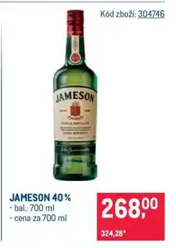 Makro Jameson 40 % nabídka