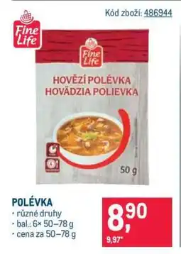 Makro Polévka nabídka