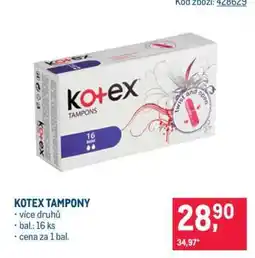 Makro Kotex Tampony nabídka
