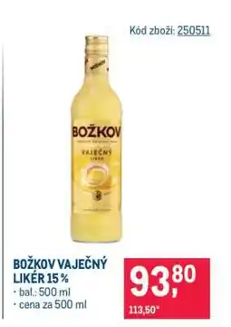 Makro Božkov Vaječný Likér 15 nabídka