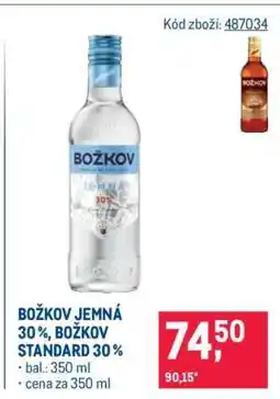 Makro BOŽKOV JEMNÁ 30 %, BOŽKOV STANDARD 30 % nabídka