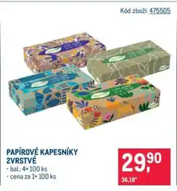 Makro Papírové kapesníky 2vrstvé nabídka
