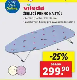 Lidl Vileda Žehlicí prkno na stůl nabídka