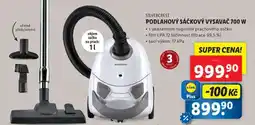 Lidl SILVERCREST PODLAHOVÝ SÁČKOVÝ VYSAVAČ 700 W nabídka