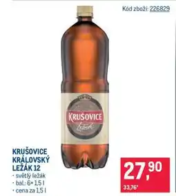 Makro Krušovice Královský ležák 12 nabídka