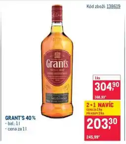 Makro Grant’s 40 % nabídka