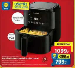 Lidl SILVERCREST KITCHEN TOOLS Digitální horkovzdušná fritéza 1400 W nabídka