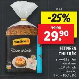Lidl Tastino Fitness chlebík nabídka