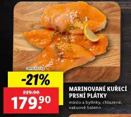 Lidl MARINOVANÉ KUŘECÍ PRSNÍ PLÁTKY nabídka
