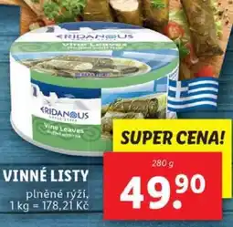 Lidl VINNÉ LISTY nabídka