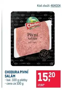 Makro Chodura pivní salám nabídka