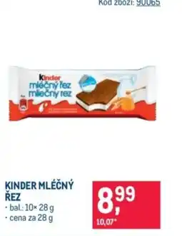 Makro Kinder mléčný řez nabídka