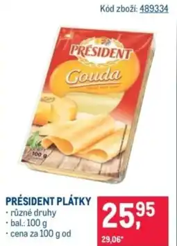Makro Président plátky nabídka