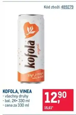 Makro Kofola, vinea nabídka