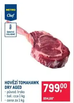Makro Hovězí tomahawk dry aged nabídka