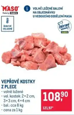 Makro Vepřové kostky z plece nabídka