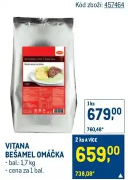 Makro Vitana besamelona omacka nabídka