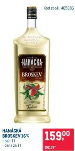 Makro Hanácká broskev 16% nabídka