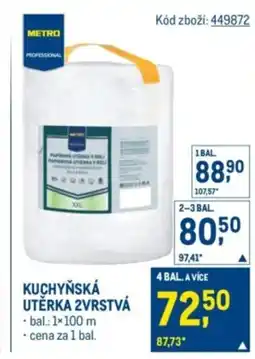 Makro Kuchyňská utěrka 2vrstvá nabídka