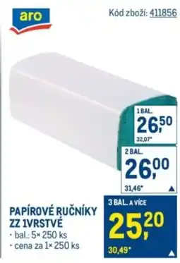 Makro Papírové ručníky zz 1vrstvé nabídka