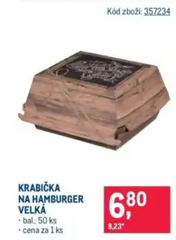 Makro Krabička na hamburger velká nabídka