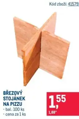 Březový stojánek na pizzu