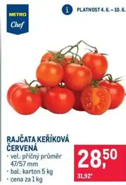 Makro Rajčata keříková červená nabídka