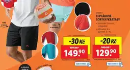 Lidl Teplákové kraťasy nabídka
