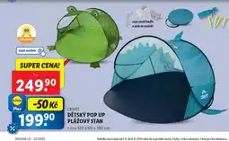 Lidl Dětský pop up plážový stan nabídka