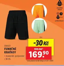 Lidl Funkční kraťasy nabídka
