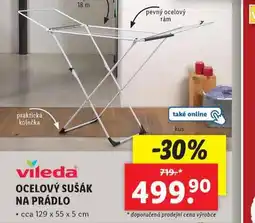 Lidl Vileda ocelový sušák na prádlo nabídka