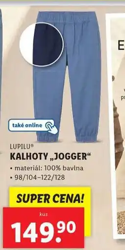 Lidl Kalhoty jogger nabídka