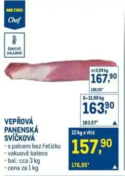 Makro Vepřová panenská svíčková nabídka