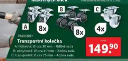 Lidl Transportní kolečka nabídka