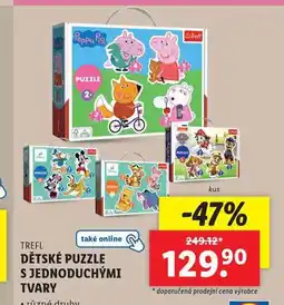 Lidl Dětské puzzle s jednoduchými tvary nabídka