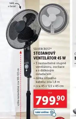 Lidl Stojanový ventilátor nabídka