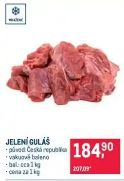 Makro Jelení guláš nabídka