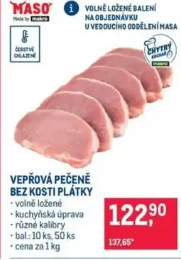 Makro Vepřová pečeně bez kosti plátky nabídka