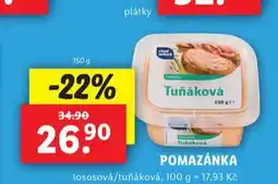 Lidl Pomazánka lososová / tuňáková nabídka