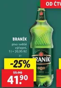 Lidl Pivo braník nabídka