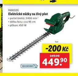 Lidl Elektrické nůžky na živý plot nabídka