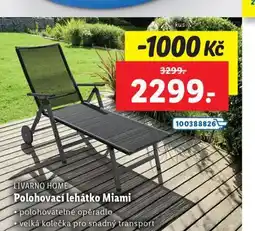 Lidl Polohovací lehátko miami nabídka